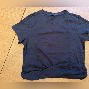 Sanctuary Black Twist Bottom Tee